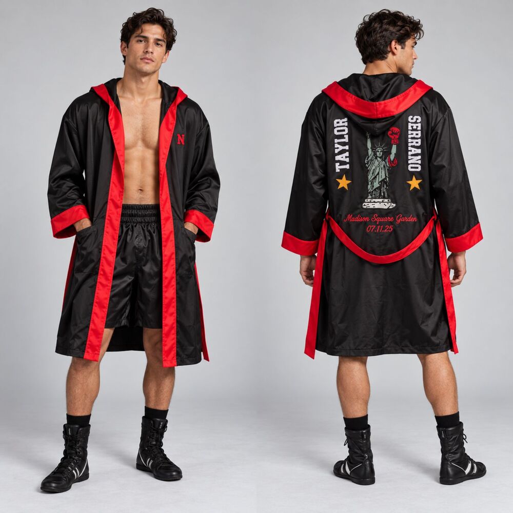 Netflix Taylor vs Serrano III Promo Boxing Robe MSG 07.11.25 L/XL Official
